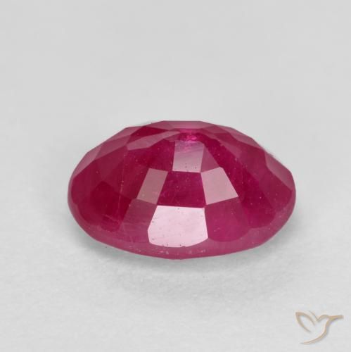 Rubino Rosso medio naturale da 1.23 ct, Ovale, SI