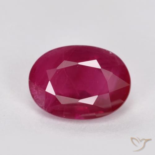 Rubino Rosso medio naturale da 1.10 ct, Ovale, VS-SI
