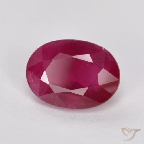 Rubino Rosso medio naturale da 1.10 ct, Ovale, VS-SI
