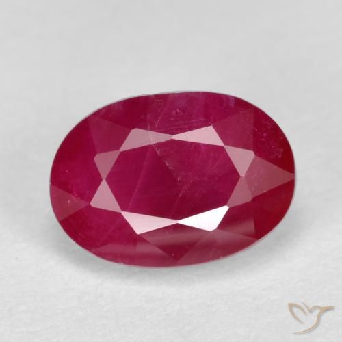 1.25ct Naturale marmellata rossa Rubino, Ovale, SI
