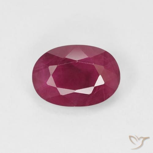1.06ct Naturale Cremisi Profondo Rubino, Ovale, VS-SI