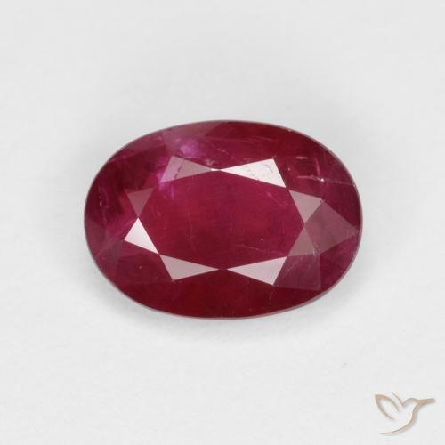 Rubino Vino rosso naturale da 1.06 ct, Ovale, VS-SI