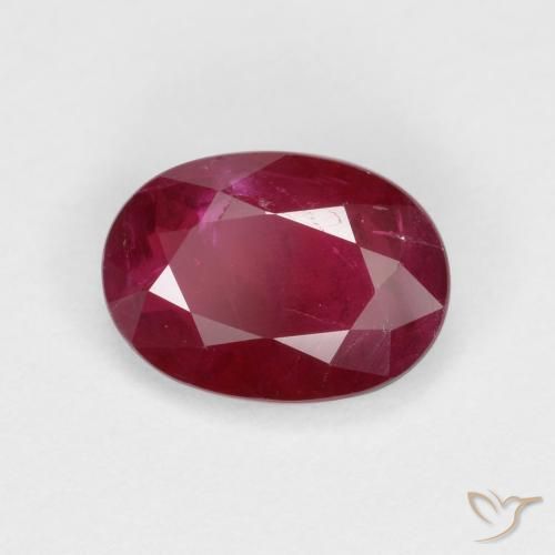 Rubino Vino rosso naturale da 1.06 ct, Ovale, VS-SI