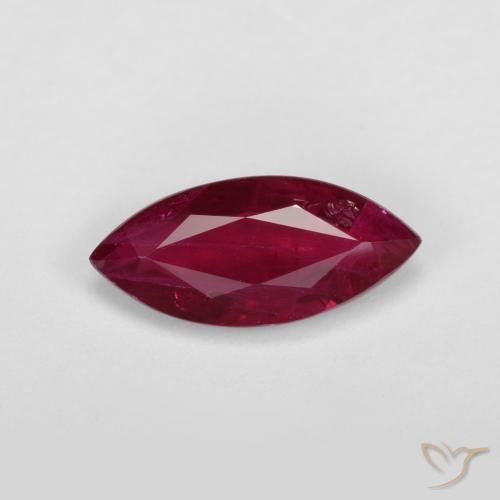 1.09ct Naturale Vino rosso Rubino, Taglio marquise, VS-SI