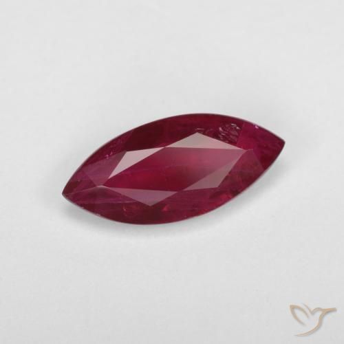Rubino Vino rosso naturale da 1.09 ct, Taglio marquise, VS-SI