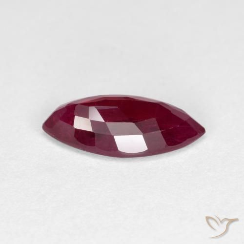 Rubino Vino rosso naturale da 1.09 ct, Taglio marquise, VS-SI