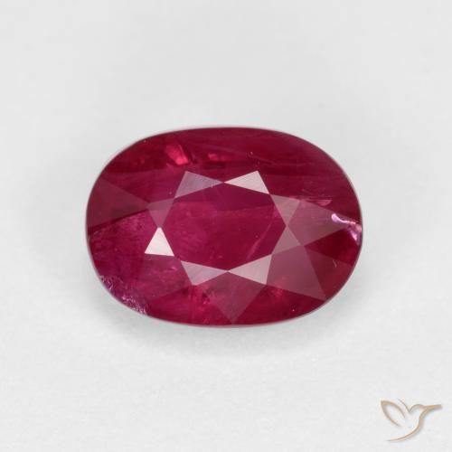 1.22ct Naturale Rosso medio Rubino, Ovale, VS-SI