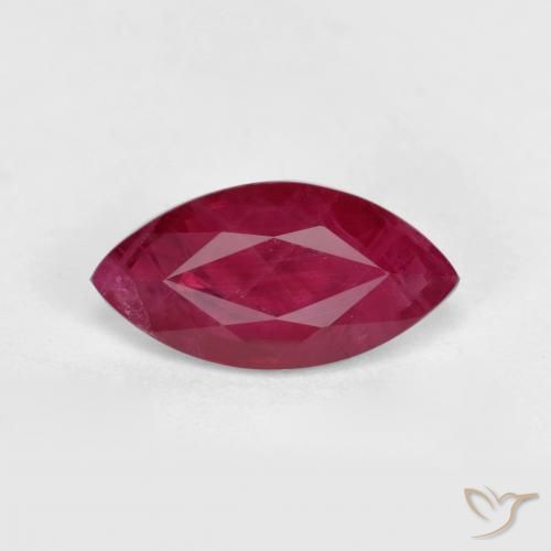 1.18ct Naturale Sangue rosso Rubino, Taglio marquise, VS-SI