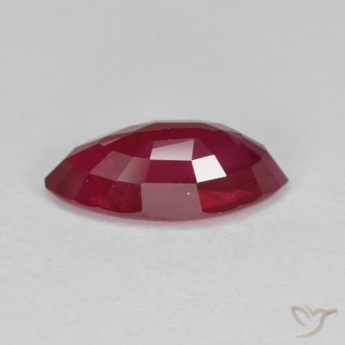 Rubino marmellata rossa naturale da 1.89 ct, Taglio marquise, VS-SI