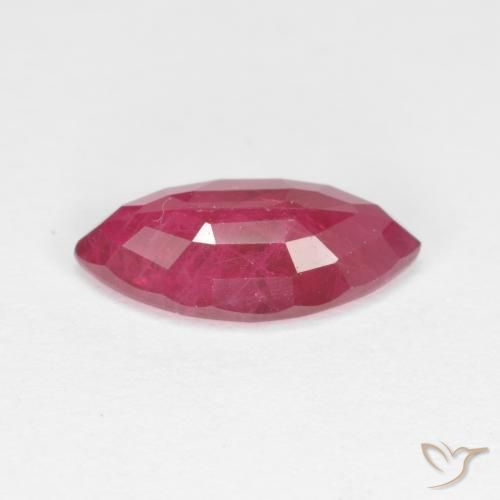 Rubino Cremisi Profondo naturale da 1.50 ct, Taglio marquise, VS-SI