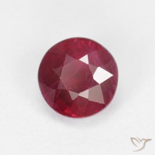 Rubino Rosso medio naturale da 0.44 ct, Rotondo, SI