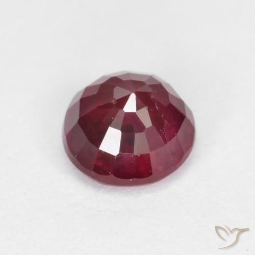 Rubino Rosso medio naturale da 0.44 ct, Rotondo, SI