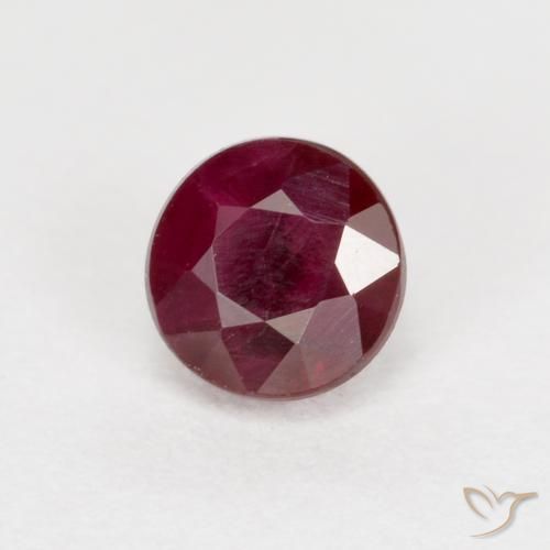 Rubino Vino rosso naturale da 0.43 ct, Rotondo, SI