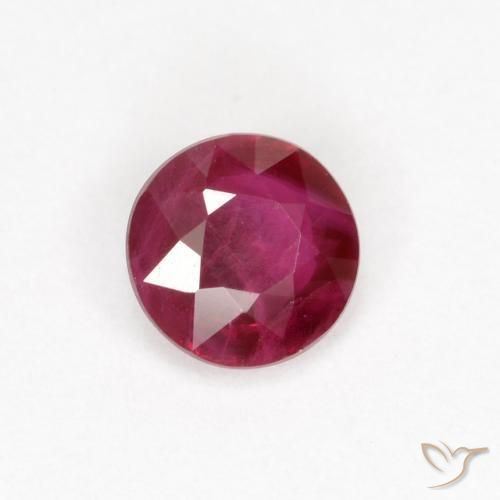 Rubino Rosso scuro naturale da 0.29 ct, Rotondo, SI
