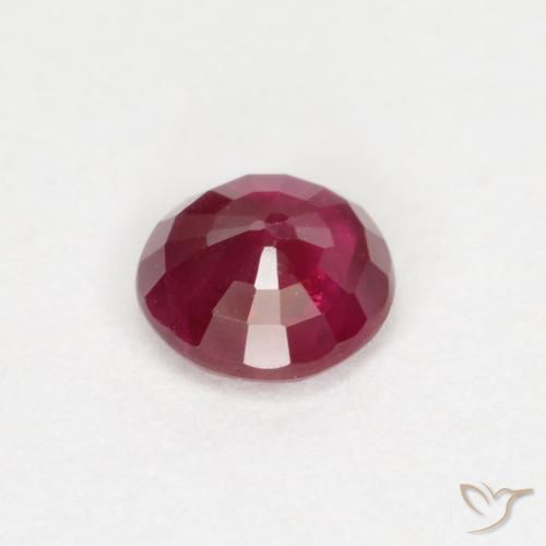 Rubino Rosso scuro naturale da 0.29 ct, Rotondo, SI