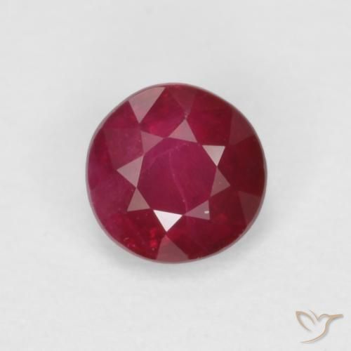0.35ct Naturale Rosso medio Rubino, Rotondo, SI