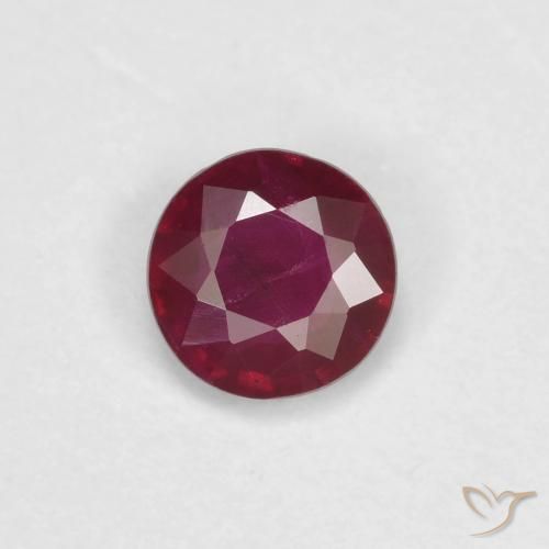 0.29ct Naturale Rosso scuro Rubino, Rotondo, SI