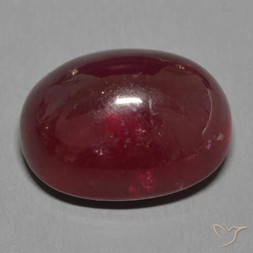 Rubino Rosso scuro naturale da 18.63 ct, Ovale, Traslucido