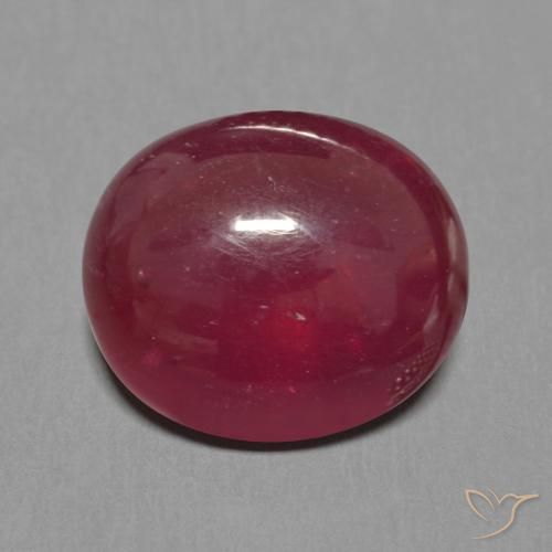 8.39ct Naturale Rosso scuro Rubino, Ovale, Traslucido