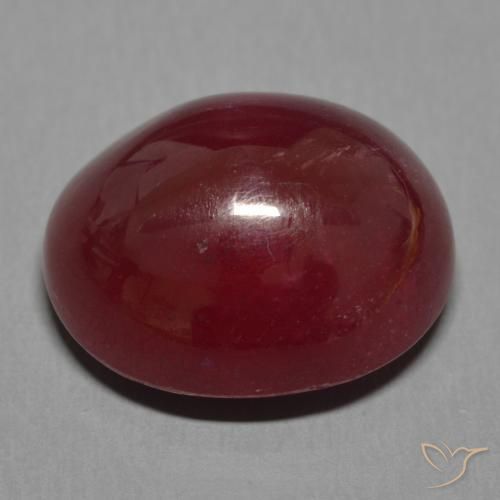 Rubino Vino rosso naturale da 16.77 ct, Ovale, Traslucido