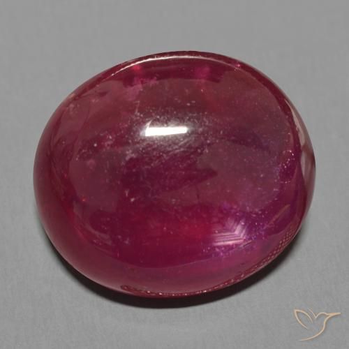 Rubino Vino rosso naturale da 23.90 ct, Ovale, Traslucido