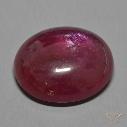 Rubino Vino rosso naturale da 23.90 ct, Ovale, Traslucido