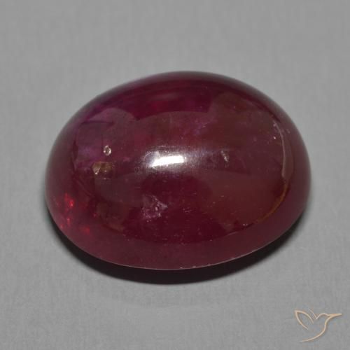 Rubino Vino rosso naturale da 23.40 ct, Ovale, Traslucido