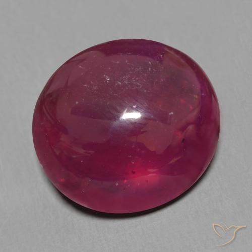 Rubino Vino rosso naturale da 15.49 ct, Ovale, Traslucido