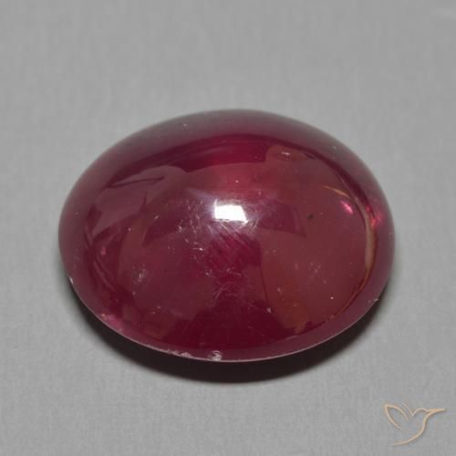 Rubino Vino rosso naturale da 15.49 ct, Ovale, Traslucido