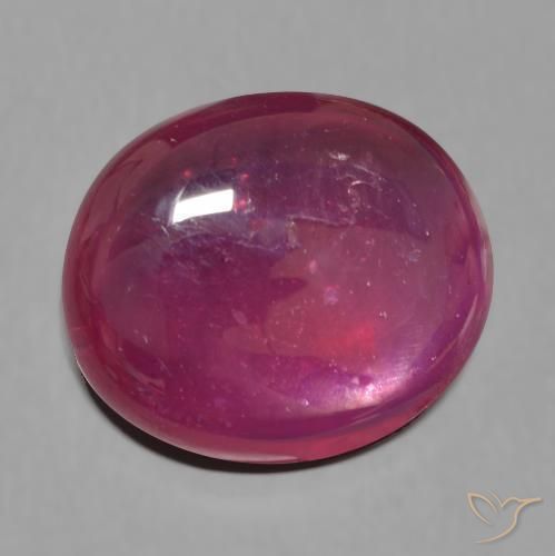 Rubino Vino rosso naturale da 15.86 ct, Ovale, Traslucido
