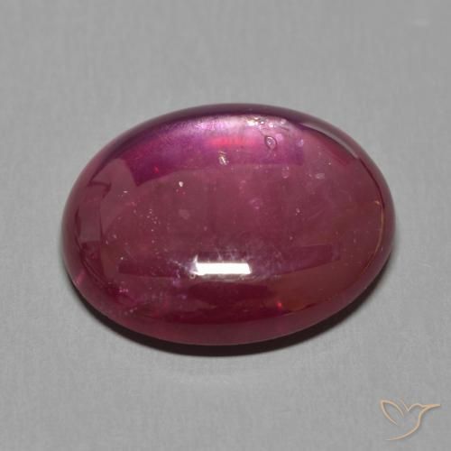 Rubino Vino rosso naturale da 15.86 ct, Ovale, Traslucido