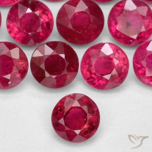 0.26ct Naturale Rosso medio Rubino, Rotondo, VS-SI