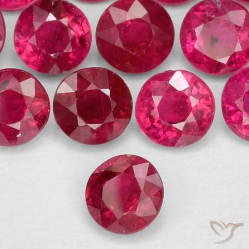 Rubino Rosso medio naturale da 0.26 ct, Rotondo, VS-SI