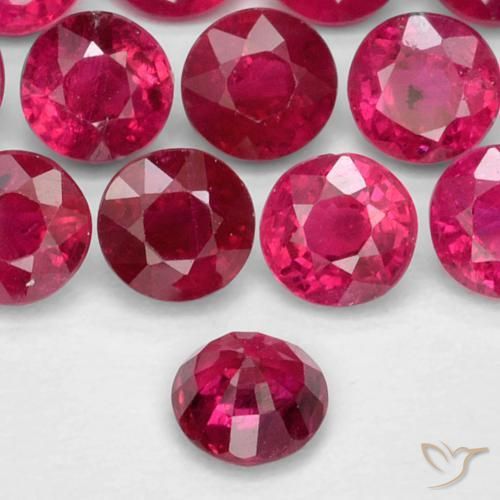 Rubino Rosso medio naturale da 0.26 ct, Rotondo, VS-SI