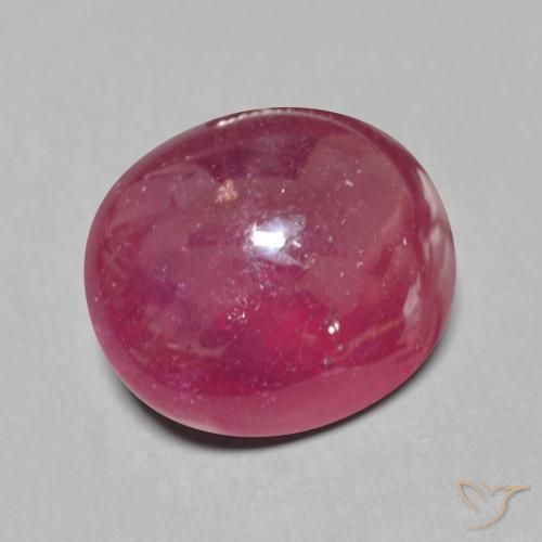 Rubino Rosso scuro naturale da 11.05 ct, Ovale, Traslucido
