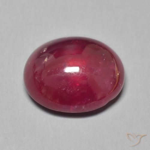 Rubino Rosso scuro naturale da 9.88 ct, Ovale, Traslucido