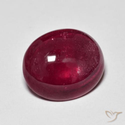 Rubino Vino rosso naturale da 7.91 ct, Ovale, Traslucido
