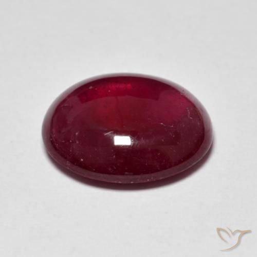 Rubino Vino rosso naturale da 7.91 ct, Ovale, Traslucido