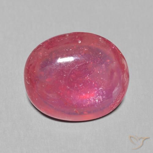 6.72ct Naturale Rosso scuro Rubino, Ovale, Traslucido, Photo A