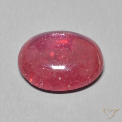 Rubino Rosso scuro naturale da 6.72 ct, Ovale, Traslucido