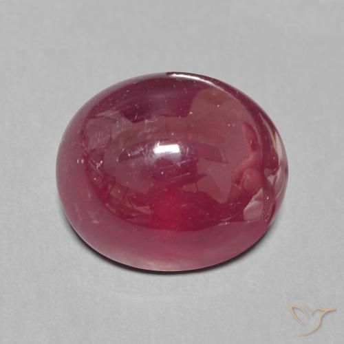 9.18ct Naturale Rosso scuro Rubino, Ovale, Traslucido