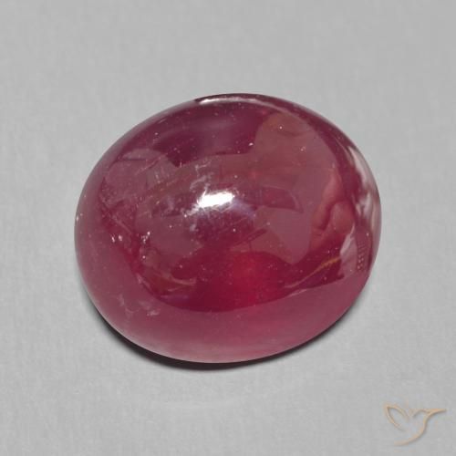 Rubino Rosso scuro naturale da 9.18 ct, Ovale, Traslucido