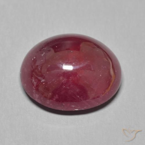 Rubino Rosso scuro naturale da 9.18 ct, Ovale, Traslucido