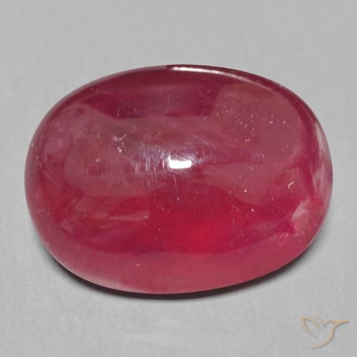 15.12ct Naturale Rosso scuro Rubino, Ovale, Traslucido