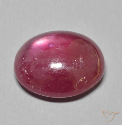 Rubino Rosso scuro naturale da 11.99 ct, Ovale, Traslucido