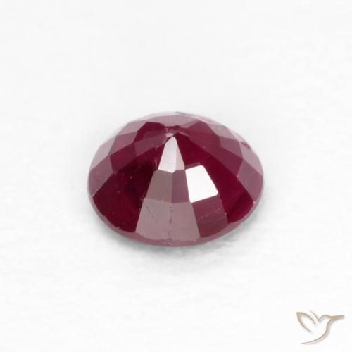 Rubino Vino Rosso Profondo naturale da 0.25 ct, Rotondo, VS