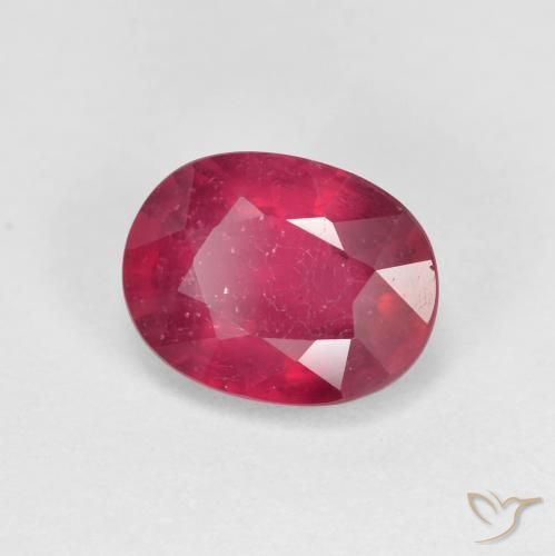 Rubino Rosso medio naturale da 1.94 ct, Ovale, VS