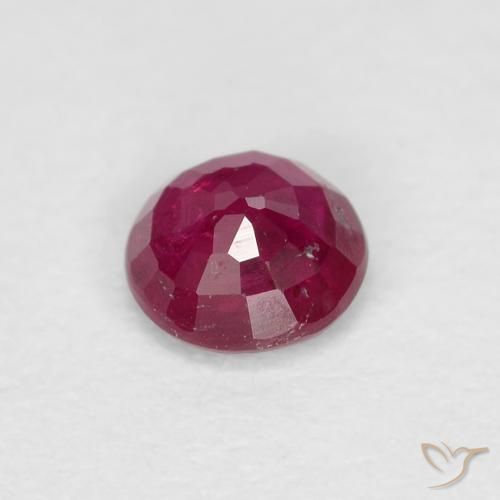 Rubino Vino Rosso Profondo naturale da 0.29 ct, Rotondo, VS