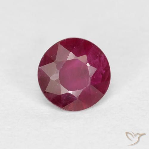 Rubino Vino Rosso Profondo naturale da 0.22 ct, Rotondo, VS