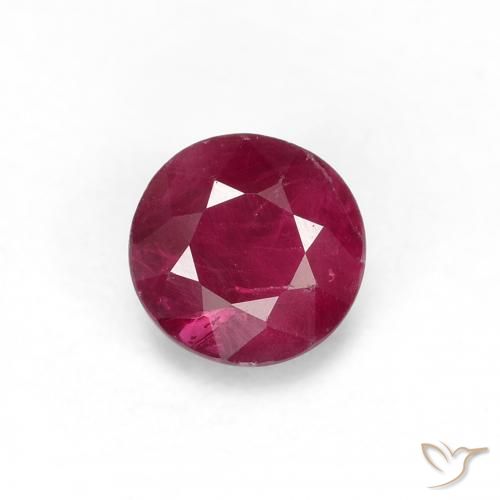 0.34ct Naturale Rosso medio Rubino, Rotondo, VS
